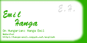 emil hanga business card
